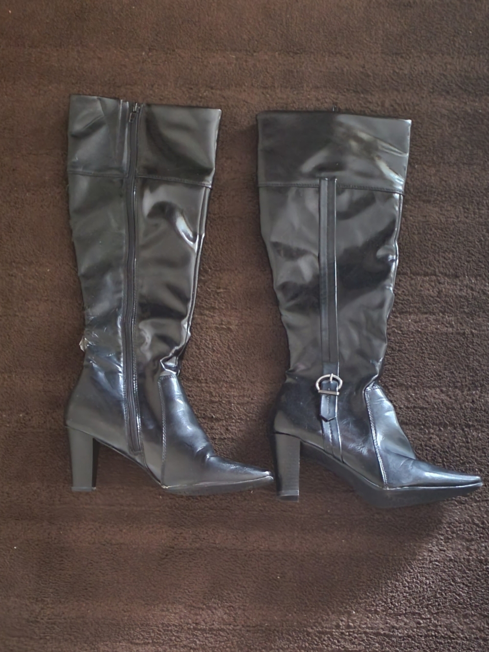 Knee-high Black Nickels Boots